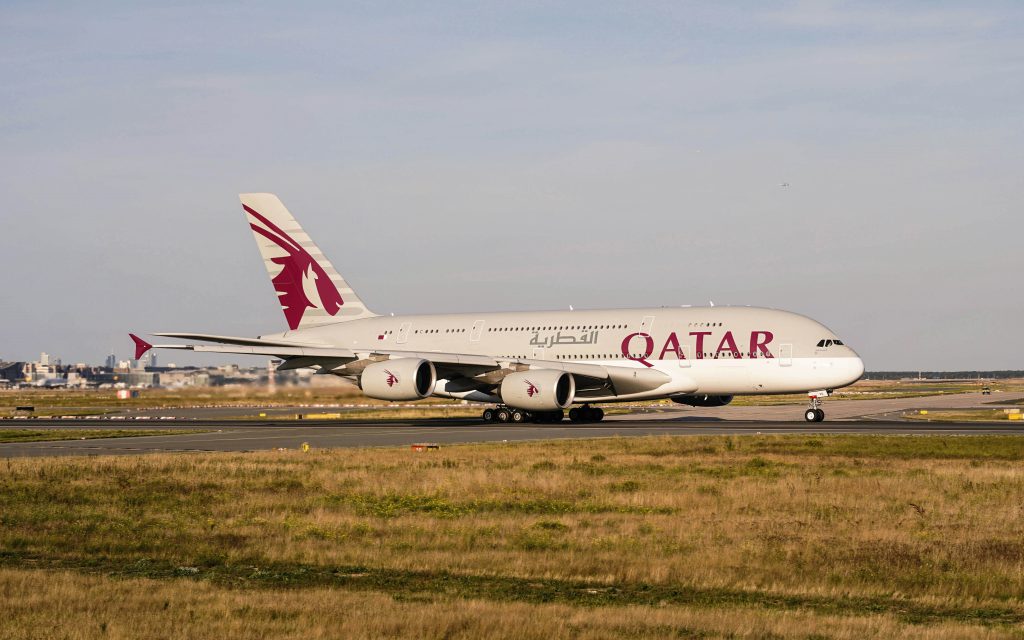 Airways Flugzeug im Einsatz für den Qatar Airways Privilege Club