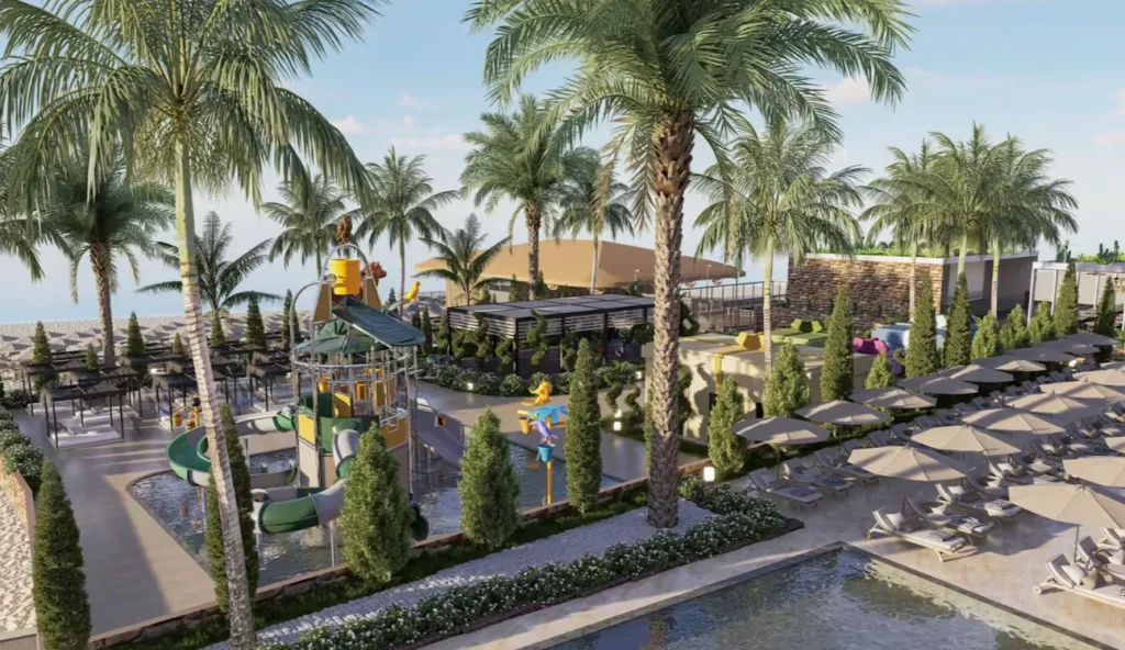Kinderpool mit Wasserspielplatz im Sentido Palmeras Lumare in Konakli bei Alanya, familienfreundliche Hotelneuer&ouml;ffnung 2026