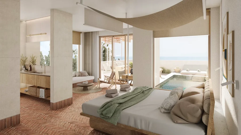 Juniorsuite mit privatem Plunge Pool im Nissos Dunes Resort auf Korfu