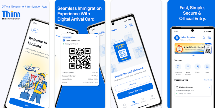 hailand THIM-App auf Smartphone bei digitaler Einreise